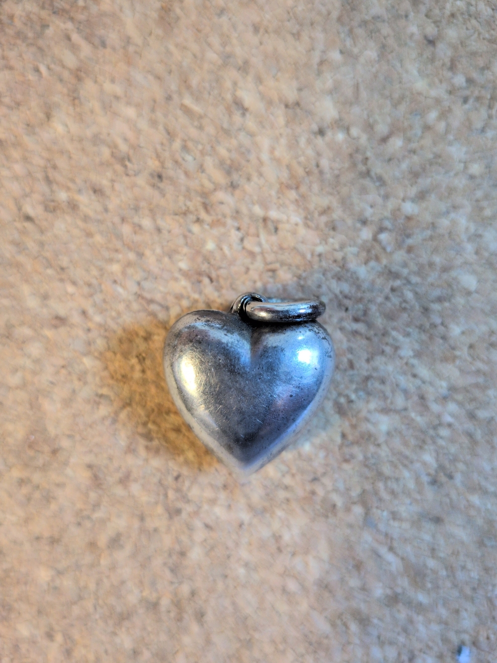 Sterling Silver Small Heart Pendant Charm - Women's Jewelry